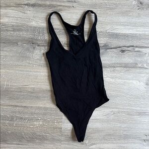 TNA Black V-Neck Bodysuit